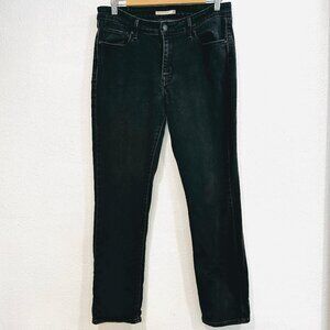Levis Mid Rise Skinny Jeans Black Stretch W31" x L29" Womens Size 12 Short / 12S